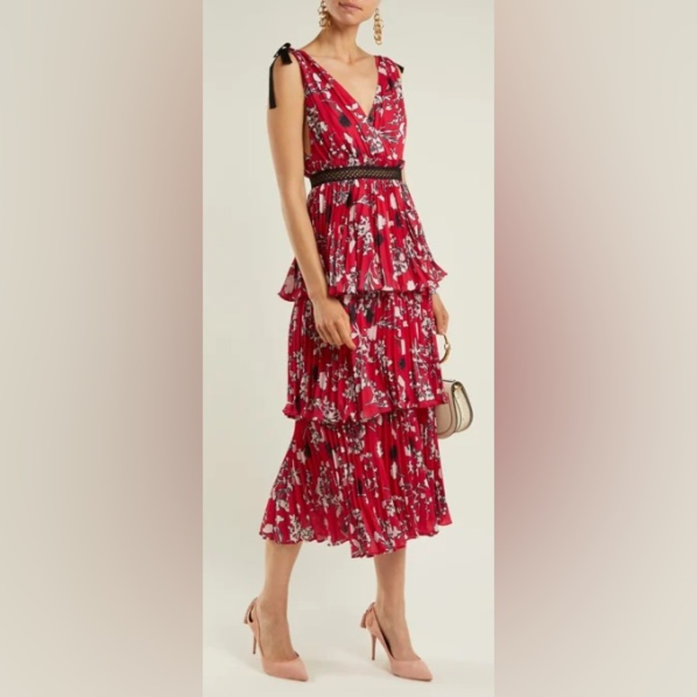 Self portrait tiered dress